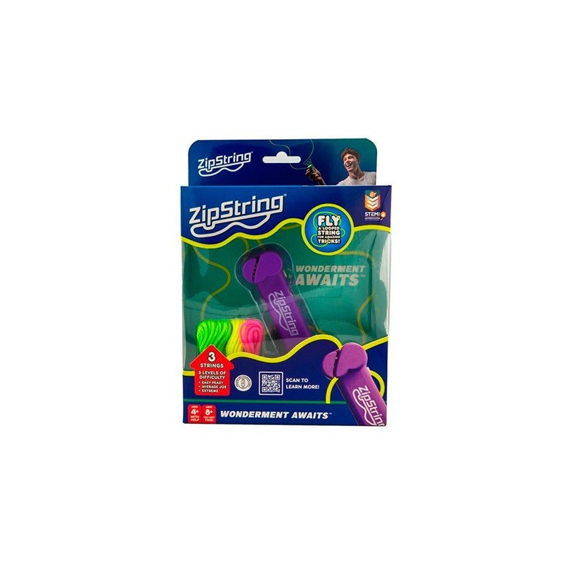 ZipString Vivacious Violet- Juguete de Habilidad con Cuerda Volante