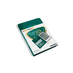 Kidydraw Mini Animales del Mundo Kidywolf - Tableta de Dibujo con Mapa (Carcasa Verde)