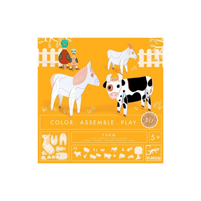 Colorear-construir-jugar La Granja +5 años