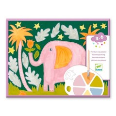 Pintura con Paleta Los Animales Salvajes de Djeco