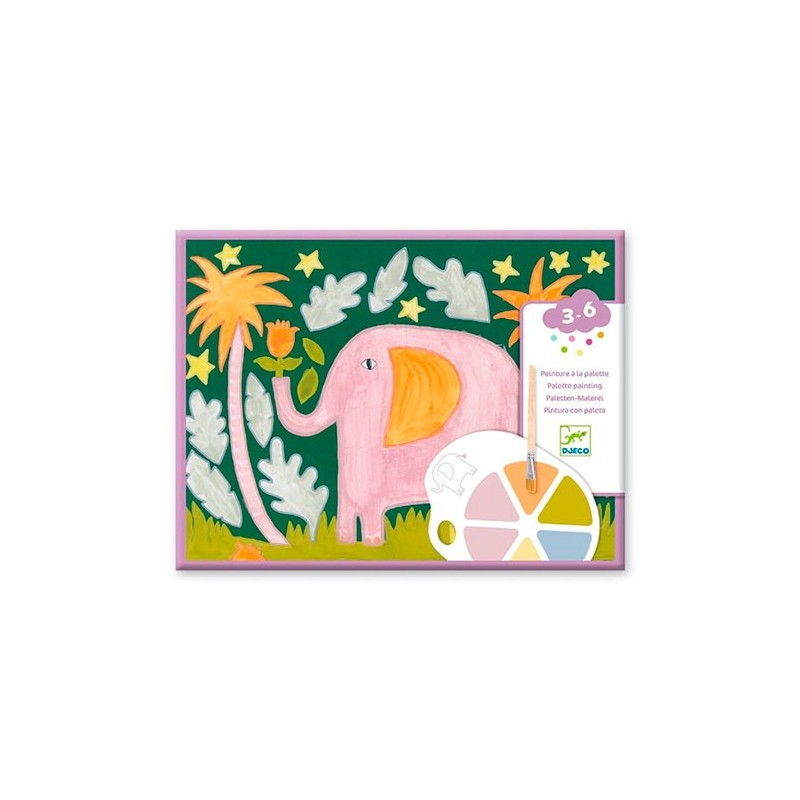 Pintura con Paleta Los Animales Salvajes +3 años