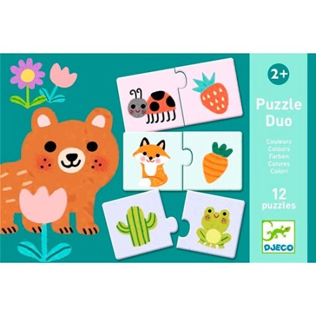 Educativos Puzzle Duo Colores de Djeco.