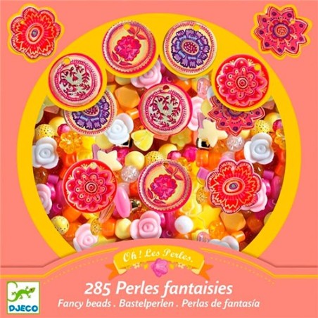 Abalorios Perlas Flores Djeco +6 años.