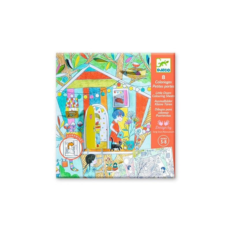 Colorea Las Cabañas de Nina +5 años