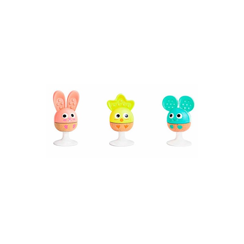 Set de Sonajeros y Mordedores de Silicona Animalitos | Hape