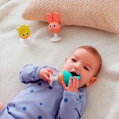 Set Sonajeros y Mordedores Hape | Silicona Segura | La Comba Infantil