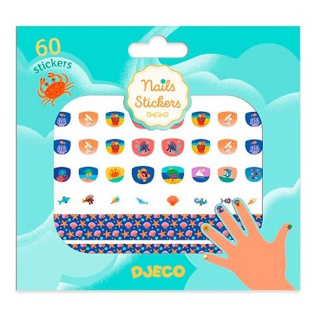 Adhesivos para uñas Mediterráneo de Djeco.