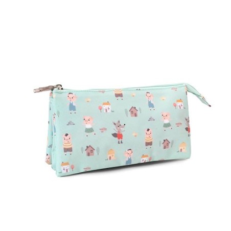 Estuche 3 compartimentos The Three Little Pigs de Tutete.