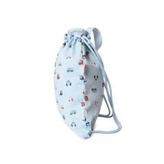 Mochila Saco Tela City Cars de Tutete.