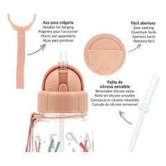 Botella Plástico Funny Letters de Tutete.