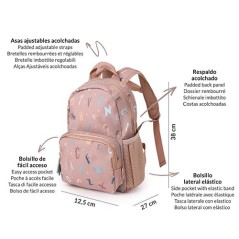 Mochila Infantil Funny Letters