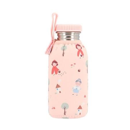 Botella Acero con Funda Little Red Personalizable 500ml de Tutete.