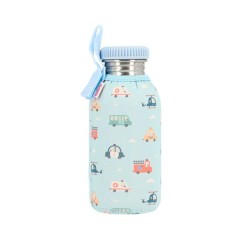 Botella Acero con Funda City Cars  Personalizable 500 ml. de Tutete.