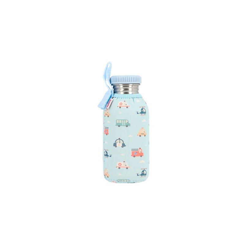 Botella Acero con Funda City Cars Personalizable 500 ml. Botella Acero con Funda City Cars Personalizable 500 ml.