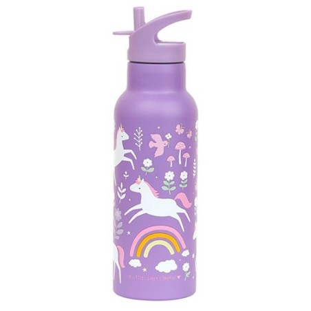 Botella Acero 500 m. Unicornios de A Lillte Lovely Company.