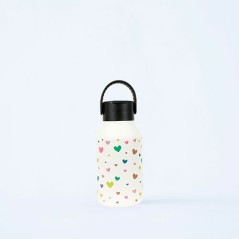 Mii 35 Confetti Corazones Nata Botella Térmica Tapón Sport