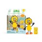 Set Personaje Big Bird + 2 cubos luz amarillo de Glopals.
