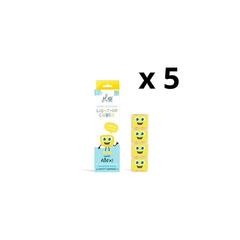 Set pack 5 cubos luz amarillo Alex Set pack 5 cubos luz amarillo Alex