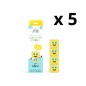 Set pack 5 cubos luz amarillo Alex de Glopals.