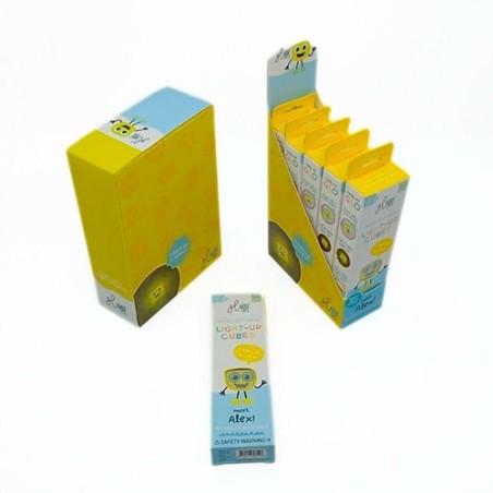 Set pack 5 cubos luz amarillo Alex