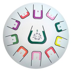 Tambú 8" 11 notas - Blanco mate