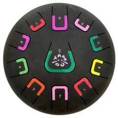 Tambú 8" 11 notas - Negro Mate