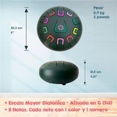 Tambú 8" 11notas - Verde Jungla mate