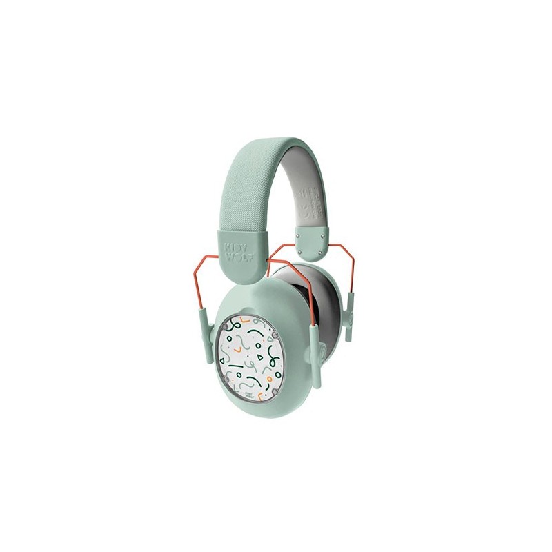 Cascos de Protección Auditiva Infantil KIDYNOISE Kidywolf - Color Verde