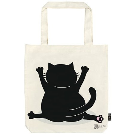 Tote Bag Ed, The Cat- Bolsa de la compra Yoga.