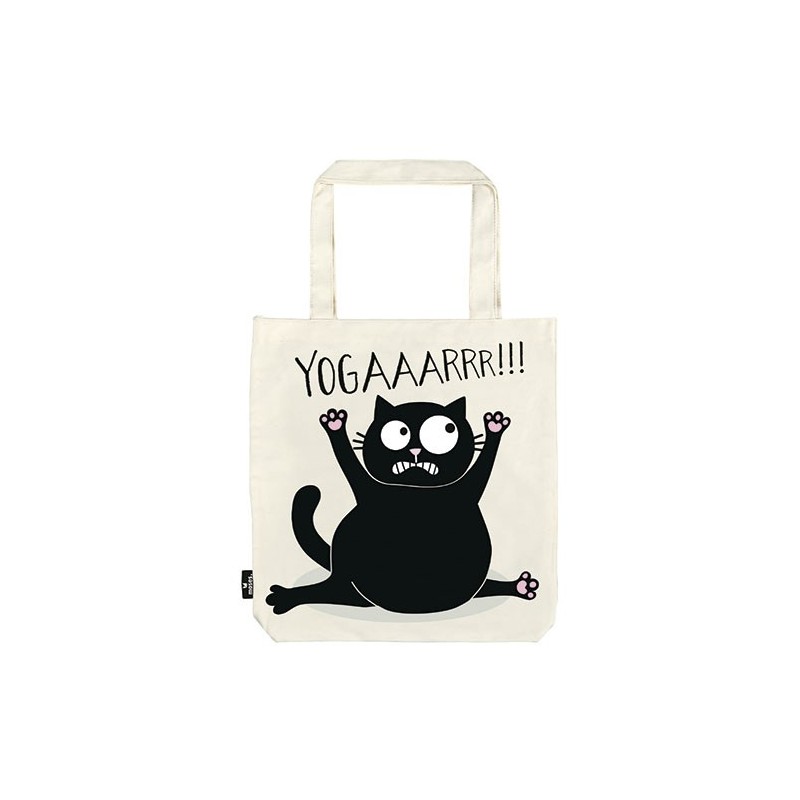 Tote Bag Ed, The Cat- Bolsa de la compra Yoga.