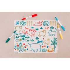 Scribble " En la Granja"  4 rotuladores en La Comba.