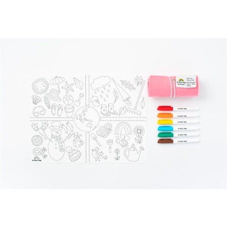 Scribble "Las Estaciones" 6 rotuladores en La Comba.