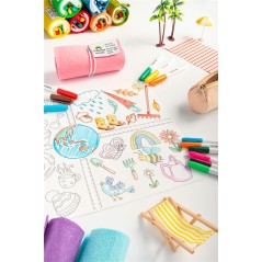 Scribble "Las Estaciones" 6 rotuladores en La Comba.