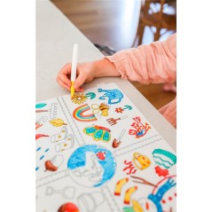 Scribble "Las Estaciones" 6 rotuladores en La Comba.