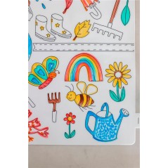 Scribble "Las Estaciones" 6 rotuladores en La Comba.