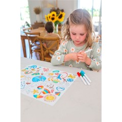 Scribble "Las Estaciones" 6 rotuladores en La Comba.