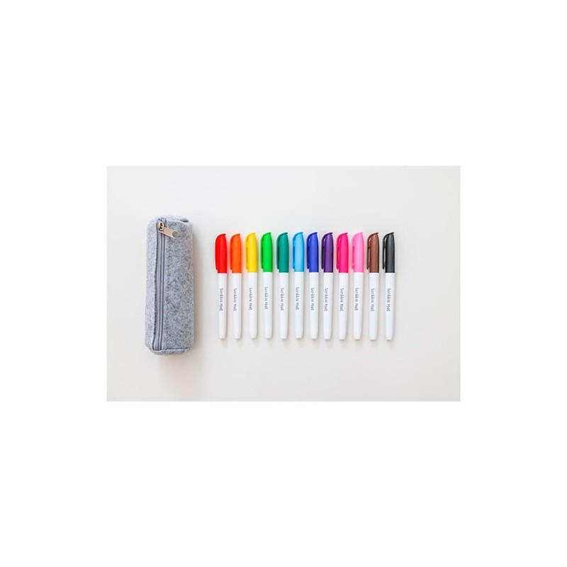 Scribble Estuche con  12 Rotuladores
