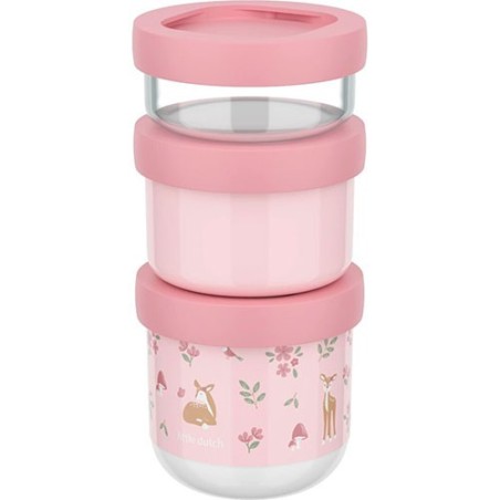 Caja Snack Apilable MIO 3 Fairy Garden de Little Dutch.