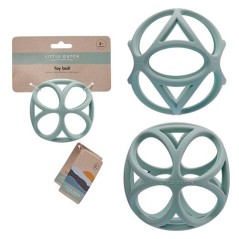 Pelota Sensorial Silicona Azul de Little Dutch.