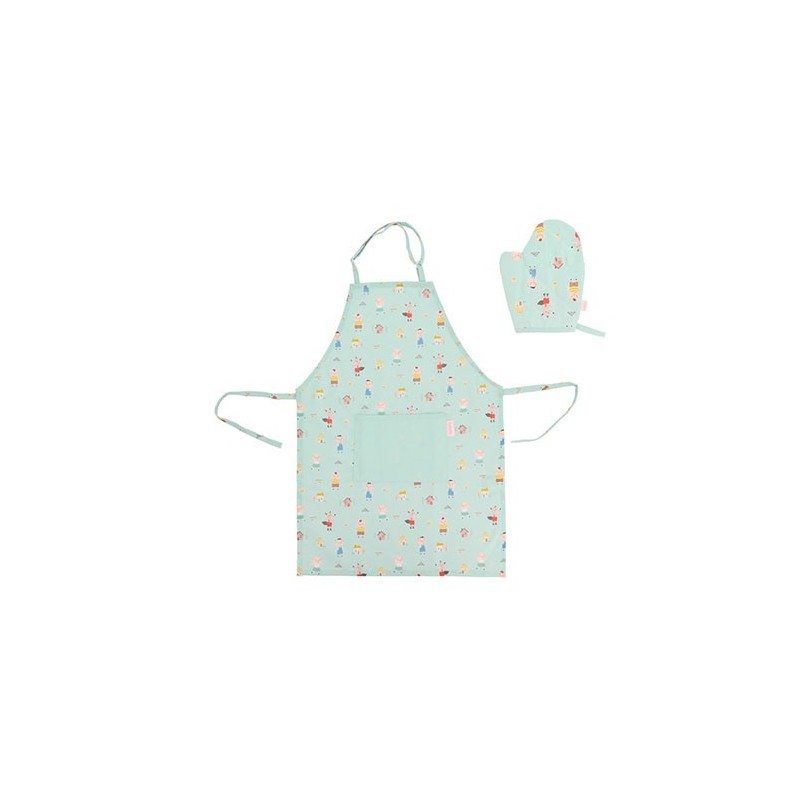 Set delantal + manopla The Three Little Pigs Set delantal + manopla The Three Little Pigs