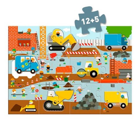 Puzzle Gigantes Sitio de Construcción