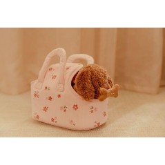 Perrito Peluche Jackie con Bolsa de Little Dutch en lacombainfantil