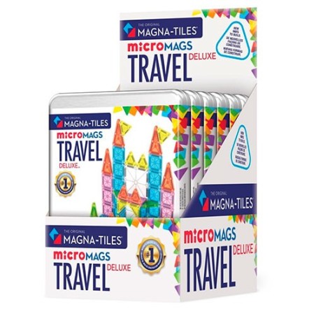 Magna-Tiles microMags Luxe Travel Set - El Set de Viaje Más Completo (55 piezas)