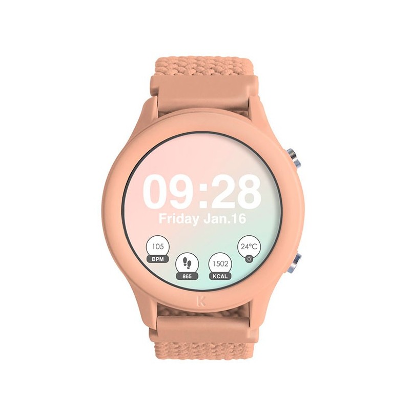 K-WATCHCO Kidywatch Naranja Kidywolf - Reloj Analógico Educativo e Impermeable