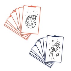 Plantillas KIDYDRAW-MINI | Pack DIN-GAL (Dinosaurios y Galaxia)