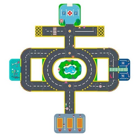 Crazy Motors puzzle gigante Up City 33 pzas. de Djeco en La Comba.