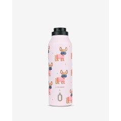 Botella Térmica Runbott Mii 60 Bulldog 600ml | Ilustración Marta Munté