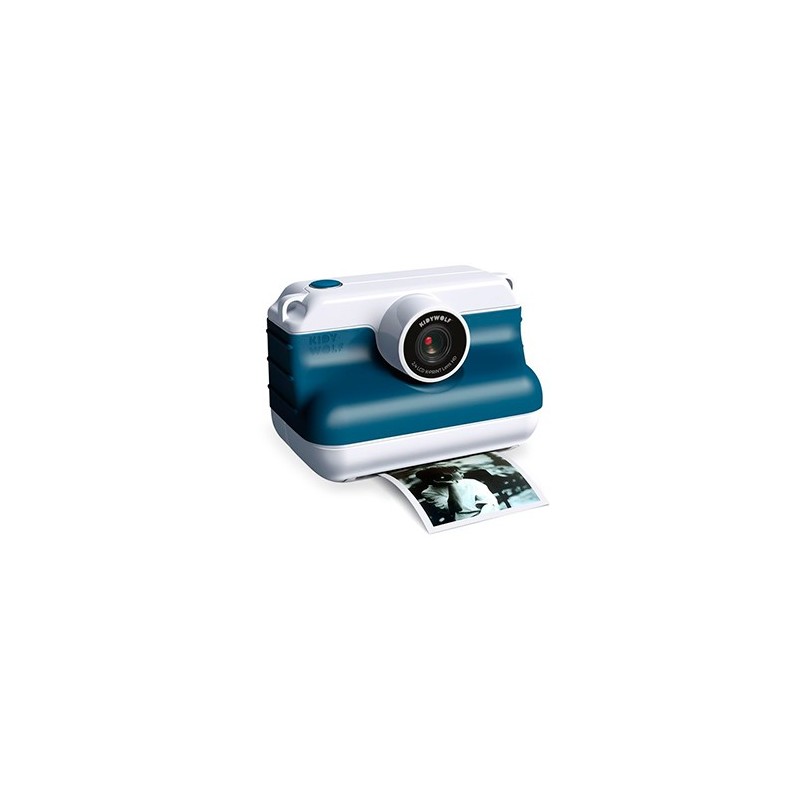 Cámara Instantánea Infantil K-PRINT Kidywolf - Color Azul (Impresión Térmica sin Tinta)