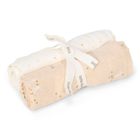 Muselinas 70 x 70 cm musel Newborn Natural de Little Dutch.