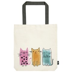 Tote Bag gatitos colores Katzerino de Moses en lacombainfantil.com